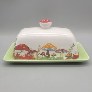 Mushroom Butter Dish- Cottagecore Boho Kitchen Decor